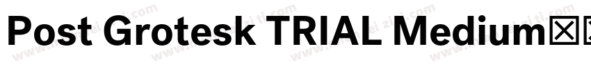 Post Grotesk TRIAL Medium字体转换